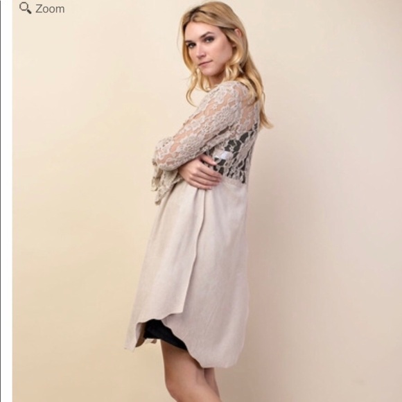 Vocal faux suede and lace Jacket! Size Medium - Picture 9 of 9